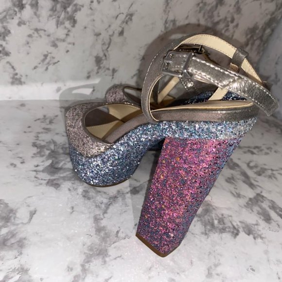 Jessica Simpson Lorinna Platform Glitter Sandal - Picture 2 of 4